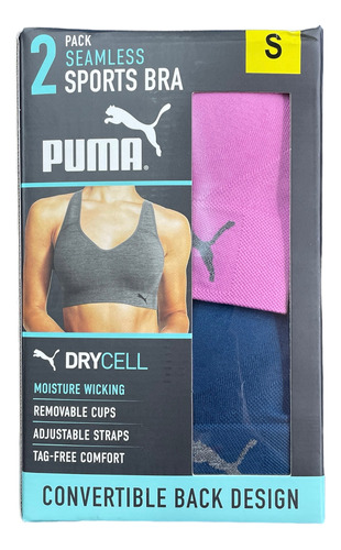 Brasier Puma Deportivos Paquete De 2 Unidades Nuevo Original