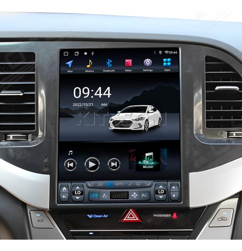 Multimídia Hyundai Elantra 2017 18 19 20 V2 Tesla 9.7