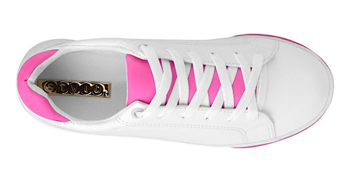 Tenis Casuales Dama Stylo 9306 Simipiel Blanco