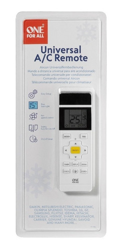 Imagen 2 de 2 de Control Remoto Para Aire Acondicionado One For All