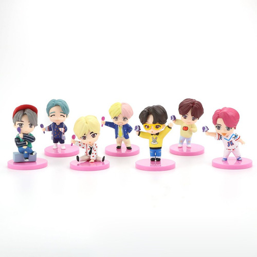 Imagen 3 de 10 de 7 Piezas Bangtan Boys Groups Figuras De Acción 7ª Generación