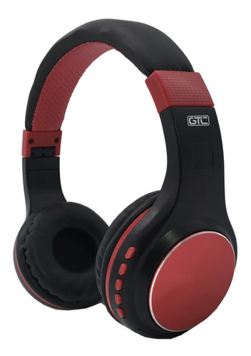 Imagen 1 de 4 de Auricular Bluetooth Gtc Hsg-175 Con Micrófono Rojo Y Negro