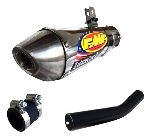 Sordina Escape 2t Honda Cr 125 + Curva+goma Fmf