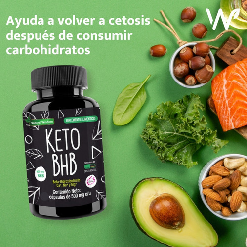 Nw Keto Bhb 60 Caps Cetonas Cetosis Rendimiento Dietas Keto Sabor Sin Sabor