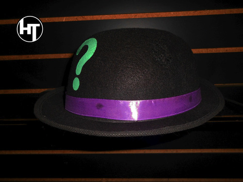 Dc Comics, Batman, Riddler, Acertijo, Sombrero, Para Disfraz (Usado)