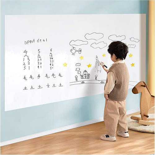 Pizarra Vinilo Adhesiva Para Pared + Marcador 45x200mt
