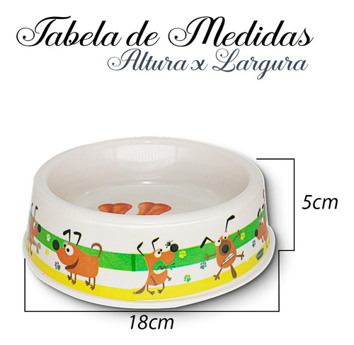 Bebedouro/comedouro P/ Caes E Gatos Plst 18,5*5 Cm Cor:maxx8