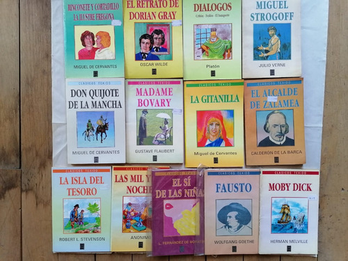 Lote 13 Libros Clasicos Texido Dialógos La Isla Del Tesoro