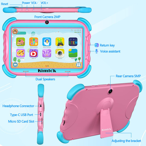 Kimlok Tableta Infantil 7  Tablet Para Niño Android 11 S 2.4