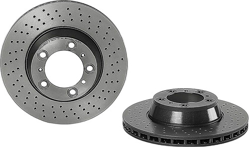 Par De Discos Ventilados Traseros 911 2001-2016 Brembo