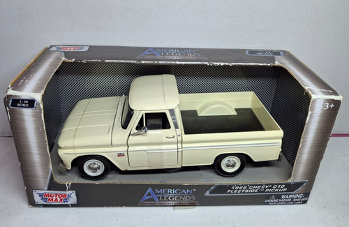 Motor Max 1966 Chevy C10 Fleetside Pickup American Legends Beige (Usado)