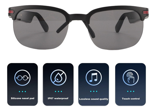 Óculos De Sol Com Fones De Ouvido - Bluetooth, Polarizados,