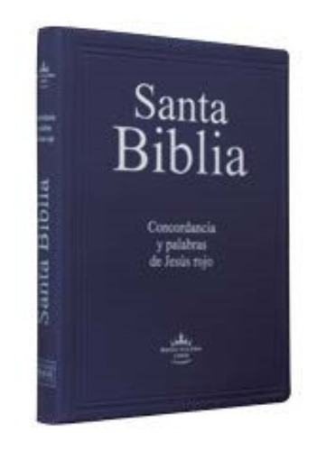 Biblia Rvr60 Gigante Vinil Letra Grande Azul Rvr082clgipjr