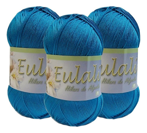 Hilaza Eulali Algodon Pack 3 Combo Tejer Crochet Estambre