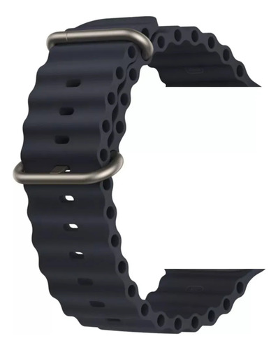 Malla Ocean Loop Para Reloj Apple I Watch Ultra 49 Genérica Negro 4.9 Cm
