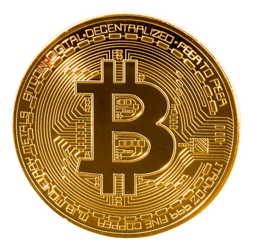 Moneda Metalica Bitcoin Criptomoneda De Colección Artesanal