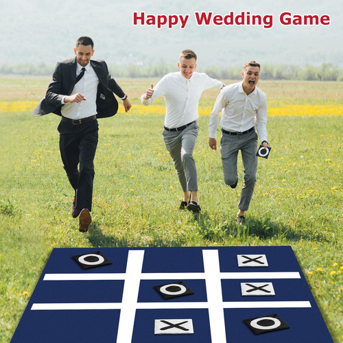 Pjdrllc Giant Tic Tac Toe Puf Toss Juego De Jardín Al Aire