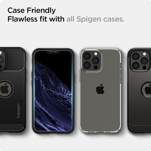 Spigen Vidrio Templado iPhone 13 Pro Max / 14 Plus (2 Und)