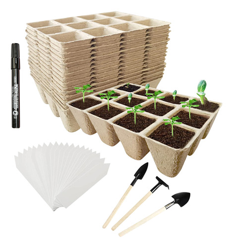 Etiquetas Para Tarros De Papel Para Jardinería, Juego De Pla