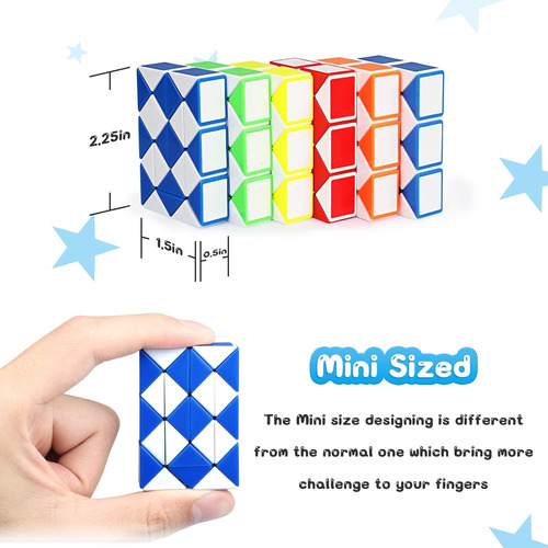Ganowo Mini Rompecabezas De Cubo De Serpiente Para Ansiedad