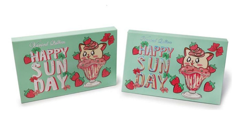 Paleta Sombras 12 Glitter Kawaii Estuche Espejo + Regalo