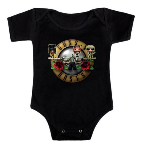 Body Bebé Guns N´roses Banda Baby Rock Infantil 100% Algodón