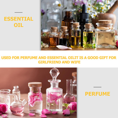 10 Botellas De Aceite Esencial Con Gotero Recargables Trave