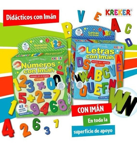 Imagen 2 de 2 de Promocion De Numeros Y Letras Con Iman Kreker