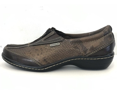 Gondolino Zapato De Cuero Acolchado Horma Ancha Comodo