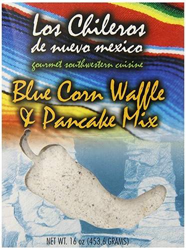Los Chileros Maíz Azul Pancake Y Waffle Mix, 16 Onzas