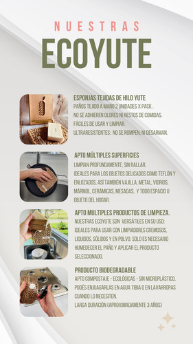 Esponjas Ecológicas Multiusos X2u. - Organicco®