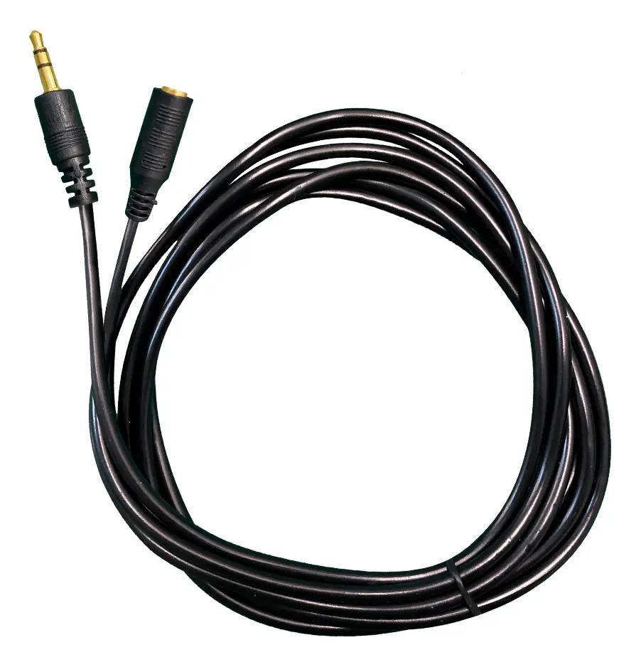 Cable Audio Duaitek Miniplug TRS Macho-Hembra 3m Chapado en Oro