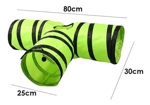 Imagen 5 de 5 de Divertido Tunel Plegable Gato 3 Vías D Juego Mascotas 3 Way