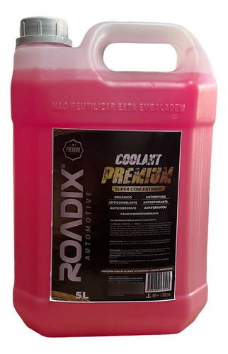 Aditivo Para Radiador Concentrado Orgânico Monoetilenoglicol Cor Rosa