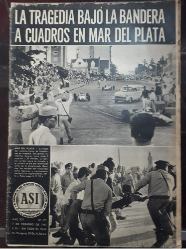 Revista Asi 577 1967 Automovilismo Palito Ortega Apolo Tenco