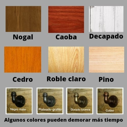Estantería, Biblioteca Rústica Hierro Y Madera Fasur