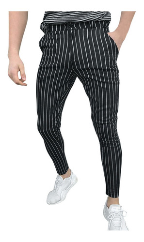 Pantalones De Vestir De Traje Formal Slim Fit Para Hombre 06