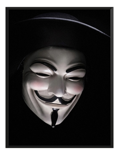 Cuadro V De Vendetta Mascara Anonymus Sala Estudio C/ Marco