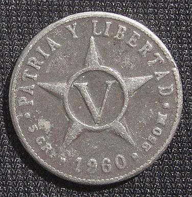 Moneda 5 Centavos 1960 Patria Y Libertad