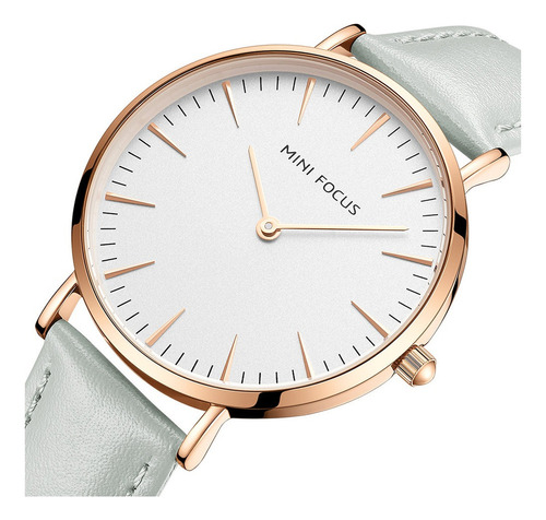 Relojes De Cuarzo Simples De Cuero Para Mujer Mini Focus