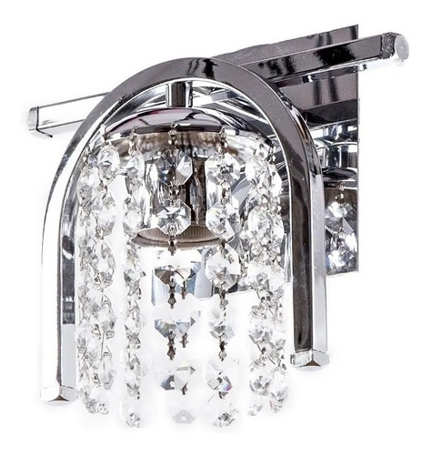 Imagen 5 de 10 de Araña Plafon Lyon Chesca 3 Luces Cromo Cristal Apto Led