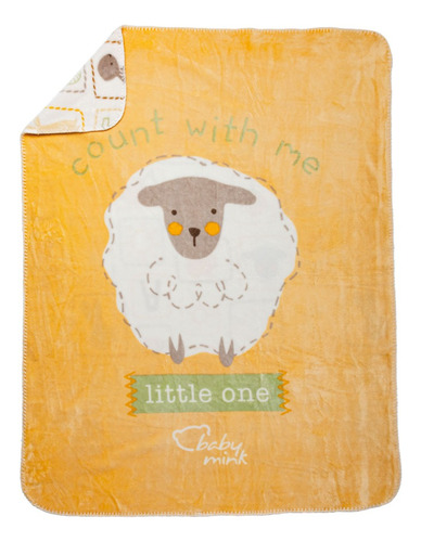 Cobertor Para Bebé Paseo Baby Mink Doble Vista Color Sheep Cobertor Paseo