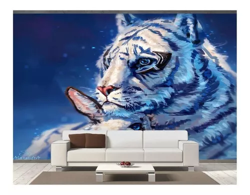 Tigre Branco 3D wallpaper #fondodepantalla #3dwallpaper #4klivewallpa