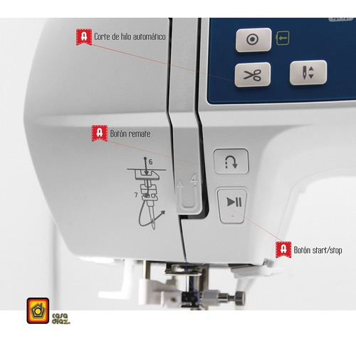 Máquina De Coser Y Bordadora Doméstica 2 En 1 - Alfa Dúo