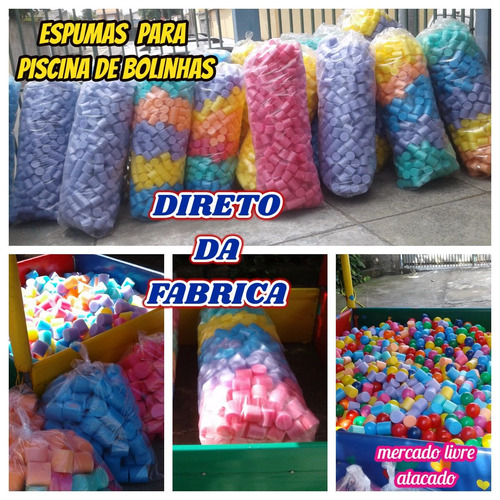 Imagem 5 de 10 de Espumas Direto Da Fabrica P/piscina De Bolinhas Kit C/250