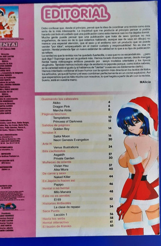 Revista Comic Hentai - Ed España 1999 (Usado)