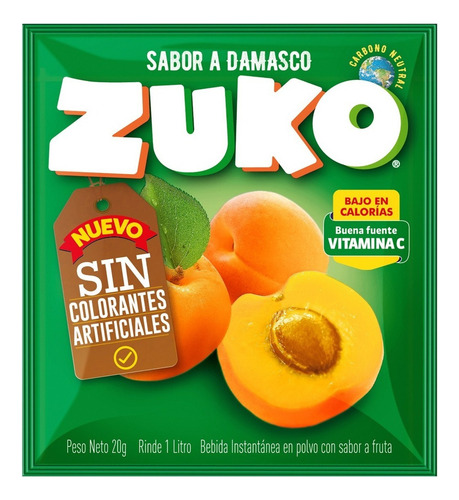 Pack 10 Sobres Jugo En Polvo Zuko 20g - Elige Tu Sabor