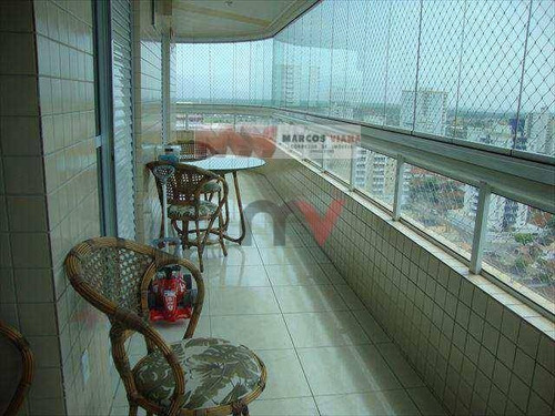 Apartamento À Venda, 130 M² Por R$ 900.000,00 - Vila Guilhermina - Praia Grande/sp - Ap0229