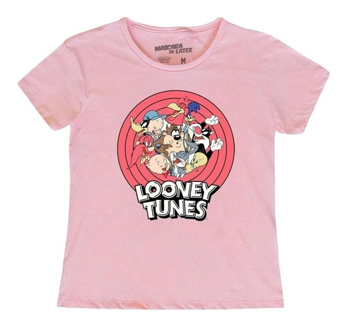 Playera Mascara De Latex Looney Mllt Mujer