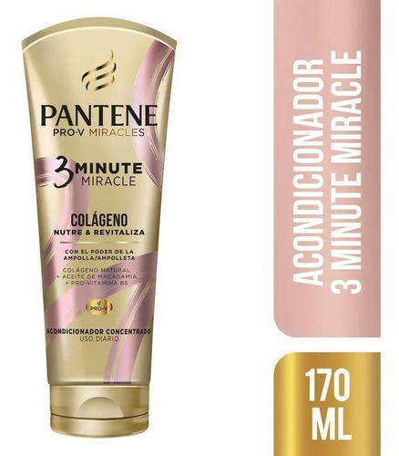 Pantene Acondicionador 3 Minute Miracle Colágeno 170ml